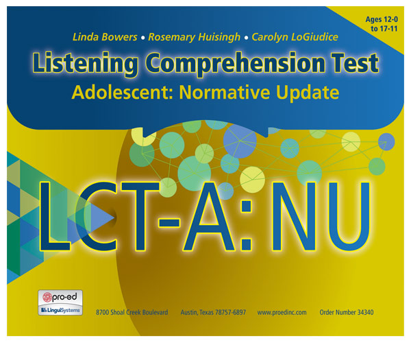 Listening Comprehension Test – Adolescent    LCT-A:NU