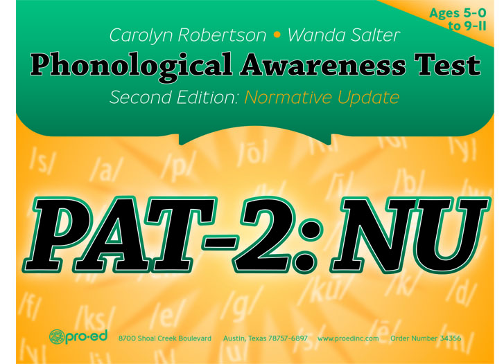 Phonological Awareness Test–2: Normative Update (PAT-2)