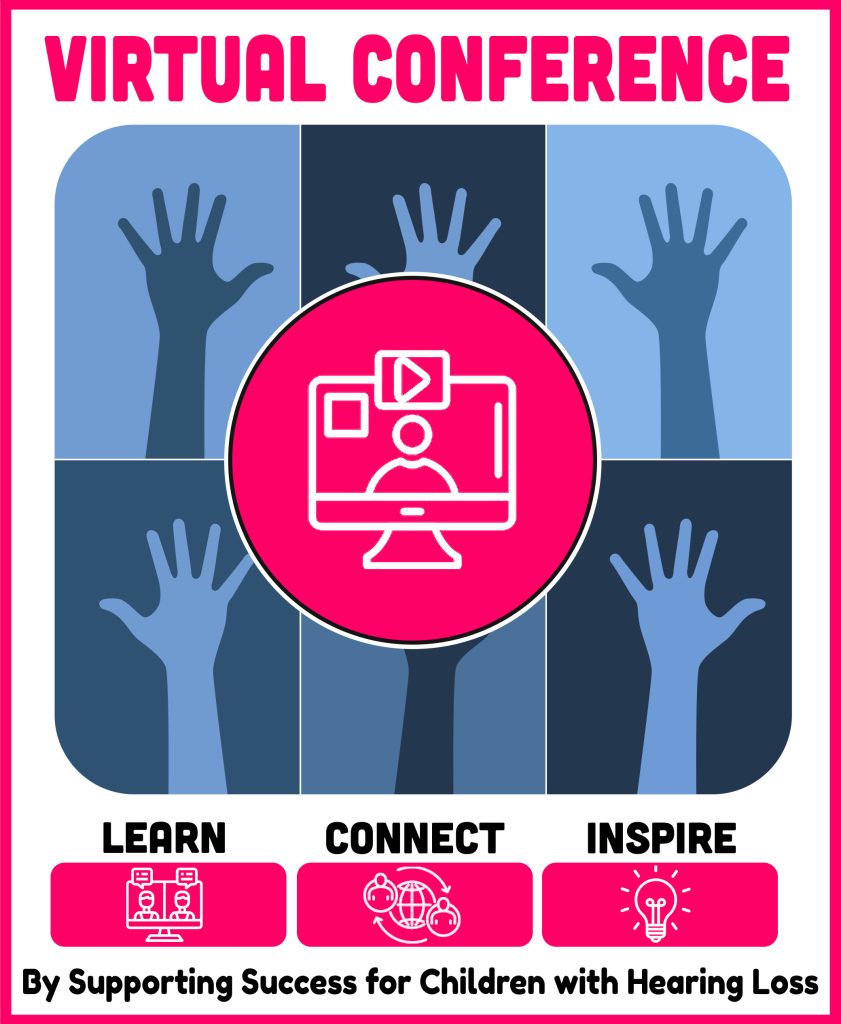 hands up logo with virtual conference title